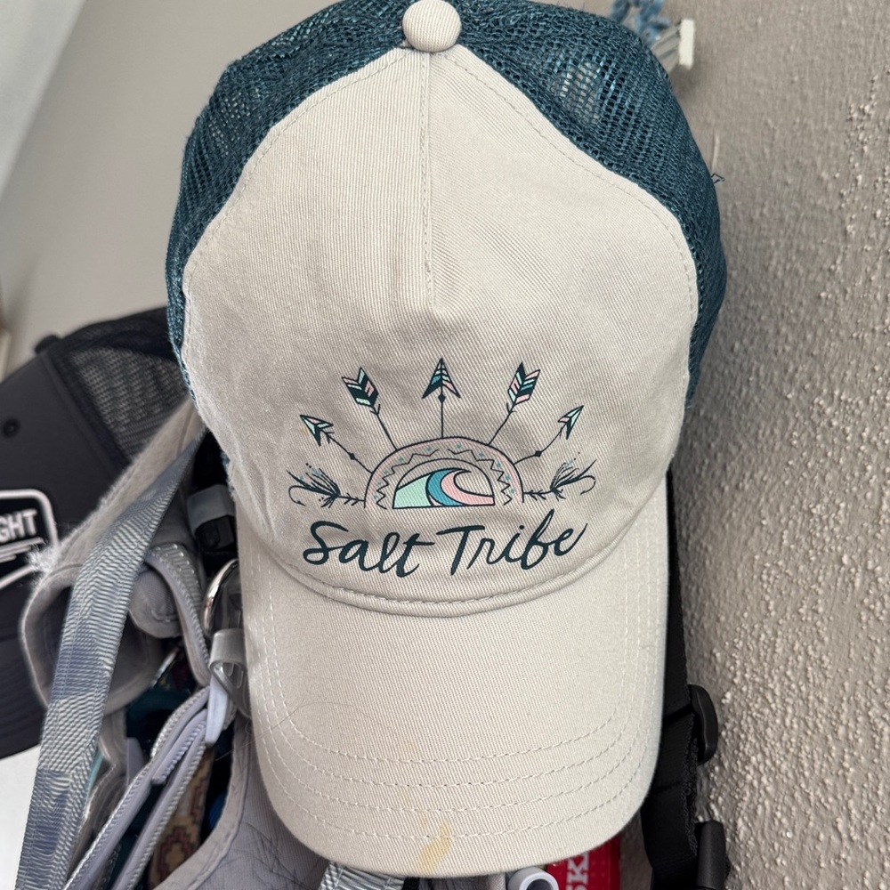 Salt Life Teal and Cream baseball Hat